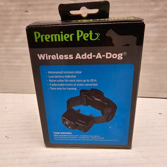 New Premier Pet Wireless Add A Dog Waterproof Receiver Collar Neck upto 28" - Picture 5 of 10